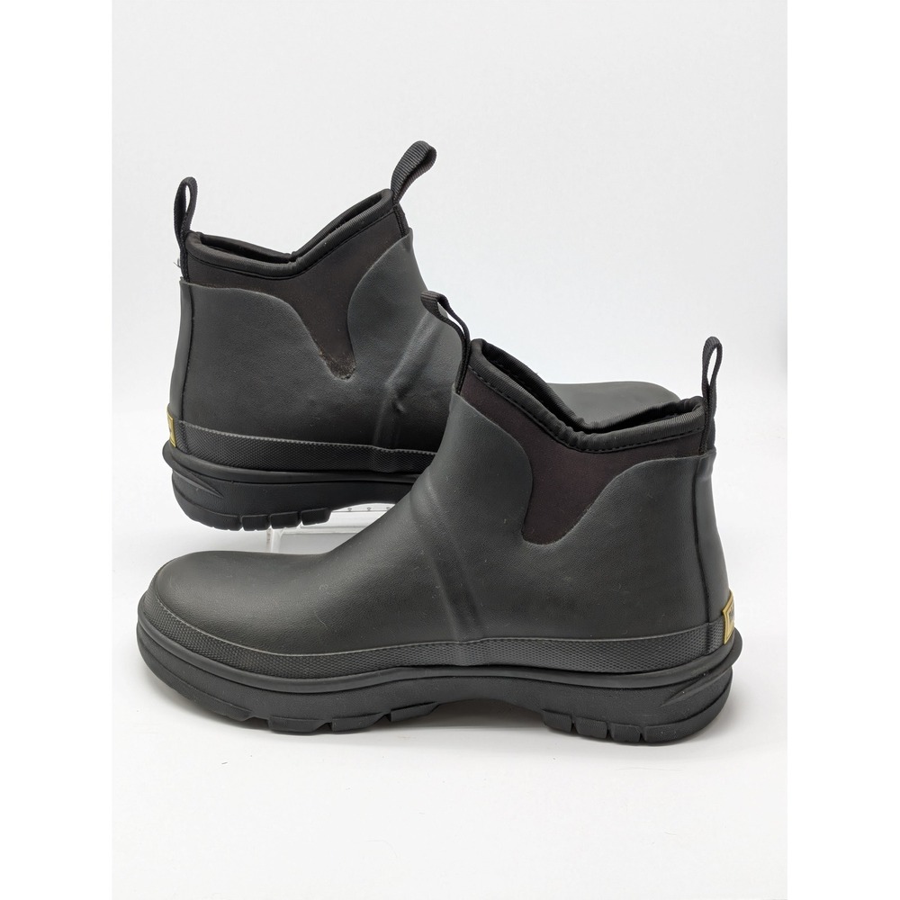 Western Chief Women's 10 Black Neoprene Chelsea Rain Boots Waterproof Pull On